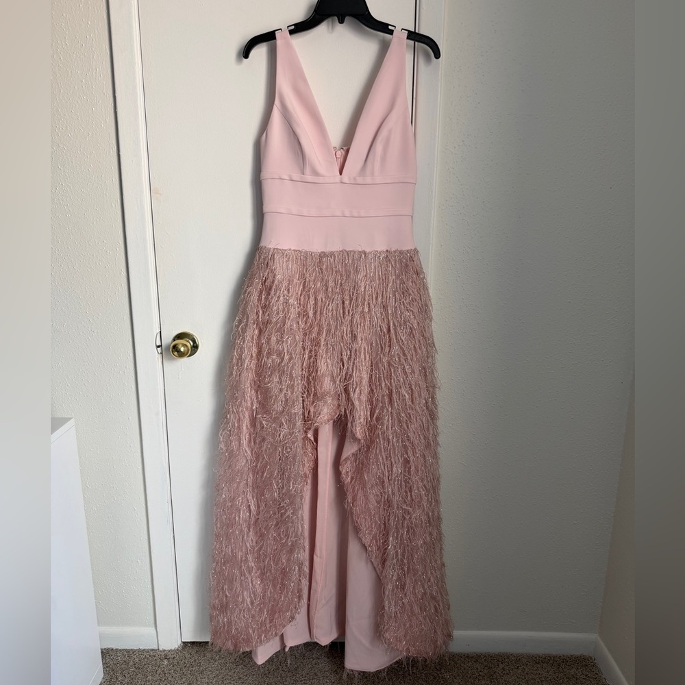BCBGMaxAzria Blush Pink High Low Dress